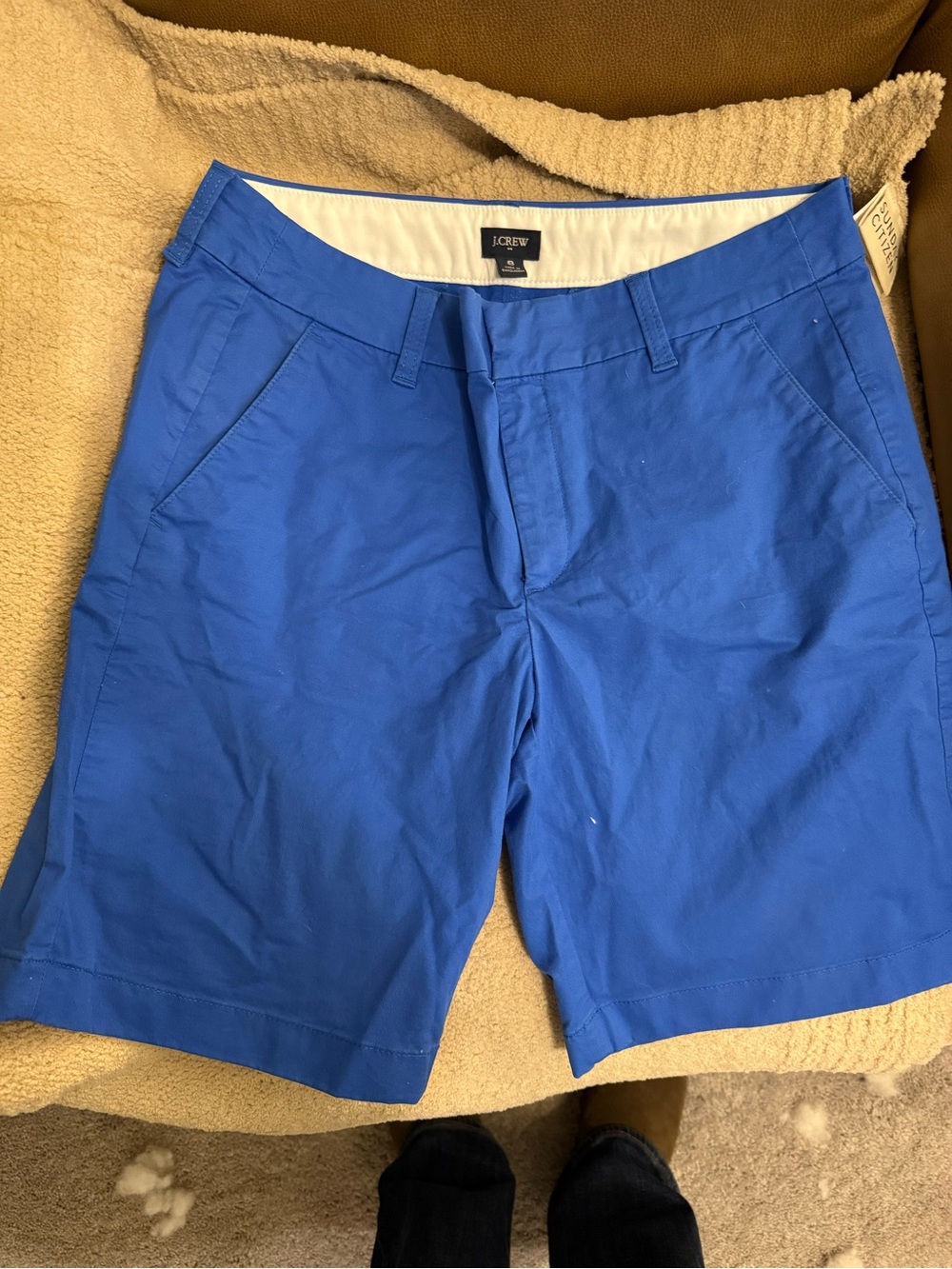 J. Crew Women's Bright Blue Chino Bermuda Shorts